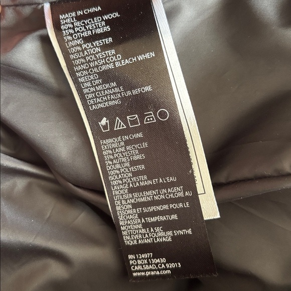 Prana Calla Brown Hooded Jacket - Picture 8 of 8